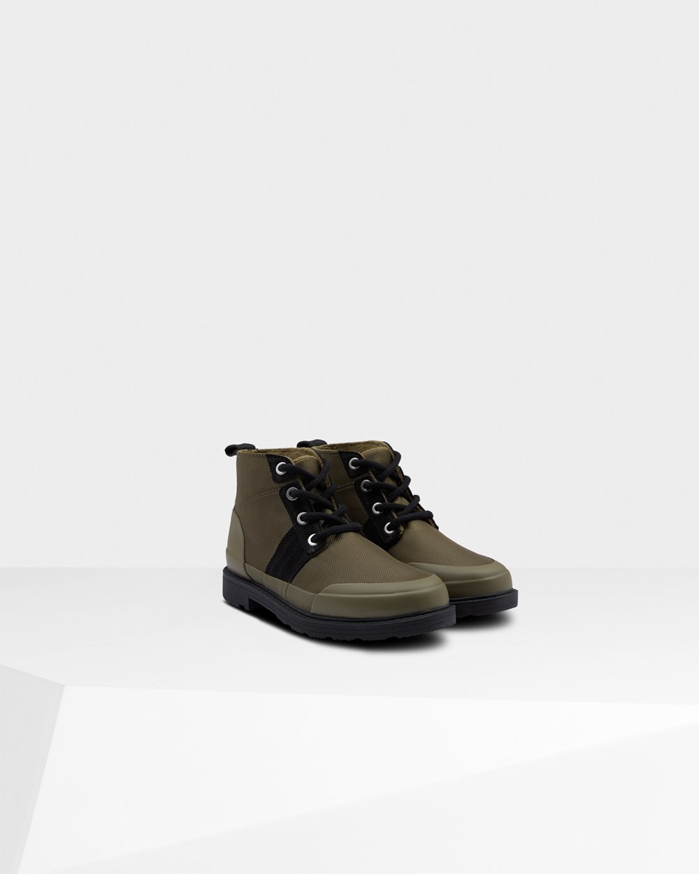 Women Hunter Original Insulated Ankle | Commando Boots Black/Olive | NZ-54972-UYFR